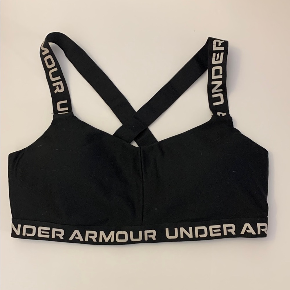 Under Armour Black Cross-Back Sports Bra